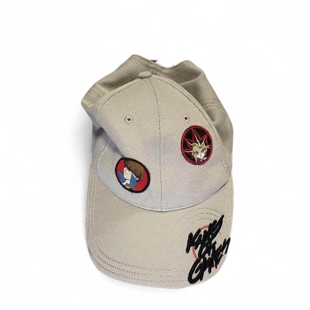 Vintage 1996 Yu-Gi-Oh! King of Games Yugi & Kaiba Embroidered‎ Grey Baseball Hat